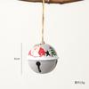 Colgante de Campana de Hierro Navideño Transfronterizo Papá Noel Americano Muñeco de Nieve Campana Sonando Decoración Colgante para Árbol de Navidad
