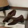 Zapatos Mary Jane con Tacón de Cuña y Punta Francesa, Nuevo Modelo Otoño/Invierno 2026, Zapatos de Algodón Forrados de Felpa