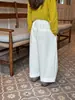 Pantalones tipo globo de algodón con tacto japonés Aimo Beibei para niñas, pantalones casuales holgados de pierna ancha, pantalones largos versátiles para bebés
