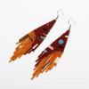 Pendientes de cuentas de estilo bohemio europeo y americano color tejido a mano borla larga pendientes de cuentas Miyuki venta al por mayor