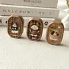Estuche para Lentes de Contacto de Cachorro de Dibujos Animados Lindo Portátil Colorido con Forma de Corazón Girly Estuche de Almacenamiento para Lentes de Contacto Caja Compañera TZ045