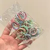 Diademas elásticas negras para niños, suaves con el cabello, alta elasticidad, sujetadores de pelo duraderos, accesorios para el cabello