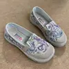 Zapatos de tela chinos de lino con retazos de boca poco profunda para primavera y otoño, antideslizantes, suela suave, estilo chino para madres, zapatos de tela del viejo Beijing, zapatos casuales cómodos que no cansan los pies