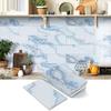 Adesivos de Parede Espessos de Espuma Autoadesivos Transfronteiriços para Casa Cozinha Adesivos à Prova de Óleo Adesivos de Decoração de Parede de Banheiro Adesivos de Azulejo Impermeáveis