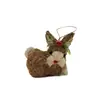 Decoração de Natal de Novo Produto Transfronteiriça: Enfeite Pendente Coelho de Palha, Arranjo de Jardim, Adereço de Fotografia, Pequeno Animal