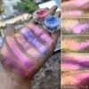 [Cielo Melocotón] Polvo Mágico Espejo Mágico para Uñas Artísticas Camaleónicas de Alta Calidad Sombra de Ojos Destacador Brillo Pintura Acuarela Pigmento