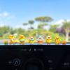 Lindos y lindos adornos para coche de patito amarillo, divertidos adornos para el interior del coche eléctrico, consola central, pantalla, pequeños adornos.