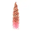 Cabello de Crochet para Comercio Exterior Cabello Rizado Hawaiano Peluca Cabello Europeo y Americano Extensiones de Cabello Hawaiihair Belleza Latina Femenina Extensiones de Cabello Rizado de Crochet