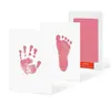 Productos para Bautizo de Recién Nacidos Huella de Mano y Pie de Bebé Mesa de Huella de Mano Aceite de Impresión Desechable para Bebé No Te Laves los Pies