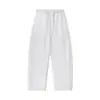 Pantalones Casuales de Pierna Recta Ligeros con Cordón de Estilo Japonés Minimalista Rurou para Hombre, Ropa de Calle para Primavera y Otoño, Pantalones de Pierna Ancha Versátiles de Color Sólido