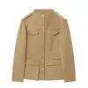 Para Comercio Exterior Europeo y Americano Transfronterizo Ropa de Mujer, Popular en Aliexpress, Blazer Elegante Versátil de Otoño Ajustado con Decoración de Correa