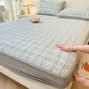 Faldón de Cama Acolchado de Algodón Puro 2026 Estilo Nuevo Cubierta Protectora de Colchón Universal para Todas las Estaciones 100% Algodón a Prueba de Suciedad Antideslizante Juego de Tres Piezas