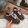 Zapatillas de entrenamiento blancas estilo ballet para mujer, nueva colección de otoño 2026, ligeras y transpirables, zapatillas casual versátiles
