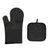 Guantes de cocina con aislamiento térmico para microondas, antideslizantes, resistentes a altas temperaturas, ideales para barbacoa y repostería.