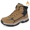 Zapatos de Algodón Europeos y Americanos Tallas Grandes Comercio Exterior Temu Forrados de Felpa Calientes para Exteriores Ligeros Resistentes al Desgaste Zapatos de Montañismo Senderismo Botas de Nieve