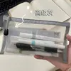 Estuche de malla transparente simple para estudiantes, bolsa de papelería de gran capacidad, bolsa de lápices portátil para exámenes estudiantiles, bolsa de almacenamiento