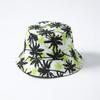 Comercio exterior exportación sombrero primavera y verano estampado de hojas sombrero de pescador de doble cara sombrero tipo cubo sombrero de sol casual para viajes Amazon