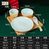 Melamina Hot Pot Shop Table Tableware Conjunto de quatro peças Conjunto de louças de restaurante Conjunto de louças comerciais do hotel Conjunto de louças Pratos