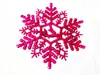 3 piezas de regalos de decoración navideña 11 cm color copo de nieve colgante de árbol de Navidad monocromático Suministros de Navidad