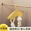 Varal de clipes para meias para uso doméstico, cabide de roupas à prova de vento com múltiplos clipes, clipe de meia multifuncional sem marca para roupas íntimas e meias