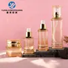 Set de botellas de vidrio pequeñas y delgadas en stock 30-120 ml botella de esencia 30g 50g botella de crema set de botellas para crema de ojos