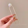 Nuevo Estilo 2026 Pasador de Pelo en Forma de U con Perlas para Mujer, Peine Pinza para el Cabello, Herramienta para Fijar el Cabello, Pasador con Acabado de Alta Gama, Accesorio para el Cabello