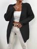 Exportación Europea y Americana Aliexpress Cárdigan de Punto Nueva Ola Suéter Casual para Mujer Cárdigan de Punto con Hombros Descubiertos Chaqueta para Mujer