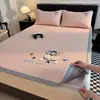 Sábana de Cama con Esterilla Refrigerante de Seda de Hielo para Verano, Lavable a Máquina, Esterilla Refrigerante Suave de Hielo para el Hogar, Esterilla Refrigerante de Etileno de Polietileno, Clase A, Grado Materno e Infantil