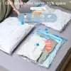 Bolsa de compresión al vacío transparente bolsa de almacenamiento estacional bolsa de almacenamiento para ropa edredón cubierta de copo de nieve rodillo manual cremallera a prueba de explosiones engrosada
