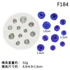 Molde de Silicone Mini Mirtilo Framboesa Tridimensional DIY Aromaterapia Gesso Artesanal Decoração de Bolo Fondant