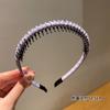 Diadema para el Cabello Sello para el Cabello de Mujer para Lavar el Cabello Dientes de Presión Antideslizante Diadema para Cabello Roto Parte Superior del Cráneo Adorno para la Cabeza 2023 Nuevo