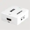 Caixa branca pequena HDMI2AV conversor MIMIHDMI PARA AV HDMI PARA AV RCA CVBS 1080p