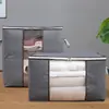 Bolsa de almacenamiento para edredón no tejida de venta caliente transfronteriza bolsa de embalaje para mudanza organizadora de ropa y edredón caja de almacenamiento de ropa