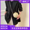 Bolso de Mano de Noche para Mujer, Nuevo Modelo de Primavera, Diseño de Esfera Único, Patrón Tejido, Bolso Cruzado con Cadena Estilo Chanel, Fábrica