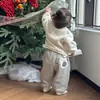Pantalones Casuales de Invierno para Niñas, Estilosos de Marca de Moda para Bebés y Niños Pequeños, Estilo Coreano, Forrados de Polar, Gruesos, Rayados con Dibujos, Largos