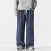 Estilo Chinês Outono e Inverno 2025 Novo Tamanho Grande Estilo Japonês Retro Reto Casual Calças Tendência Masculina Veludo Cotelê Calças de Perna Larga