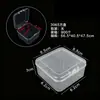 Caja de Almacenamiento de Plástico Cuadrada de Alta Transparencia para Joyería, Cuentas, Accesorios, Equipo de Pesca, Tapones para los Oídos, Caja Cuadrada Pequeña, Venta Directa del Fabricante