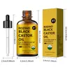 Aceite de Ricino Negro ROZINO Transfronterizo Aceite de Ricino Negro Aceite Esencial Hidratante para Pestañas Cabello Piel Cuerpo