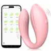 Manocara APP Ovo Vibratório de Cobertura Total Vestível com Vibradores Internos e Externos Duplos para Mulheres, Uso Adulto