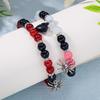 Pulsera Magnética de Corazón de Araña Europea y Americana para Halloween Pulsera de Cristal para Parejas Joyería de Halloween Venta al por Mayor