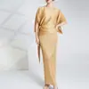 Vestido Plisado con Textura Miyake para Mujer Shenzhen Nanyou de Gama Alta Comercio Exterior Transfronterizo Conjunto de Dos Piezas con Chal para Mujer
