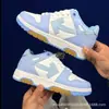 Tênis de luxo de primeira linha OFF-WHITE, Out Of Office em couro genuíno, calçados casuais esportivos de moda masculinos e femininos
