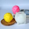 Molde de Vela Zorro Ins Nuevo Molde de Vela DIY Zorro Durmiendo Molde de Vela Bola Herramienta de Silicona Yeso Fondant