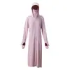 Ropa de Verano para Mujer, Nuevo Estilo, Larga, de Cuerpo Completo, Ajustada, de Seda de Hielo, para Playa, Protección Solar, Cubre-Traje Anti-UV