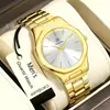 Nuevo conjunto transfronterizo de reloj y accesorio para hombre, reloj de pulsera real de diamante de alta gama para negocios, reloj de cuarzo de moda de lujo ligero