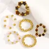 Set de 3 anillos Maillard, set de anillos elásticos acrílicos de estrella bohemia, accesorios de mano de alta gama en capas