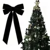 Adornos de Lazo de Terciopelo Más Vendidos Transfronterizos Corona de Navidad Decoraciones para Bodas y Fiestas Colgantes para Puerta de Árbol de Navidad