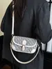 Bolso Transfronterizo para Mujer 2026 Nuevo Modelo Textura Retro Europea y Americana Estampado Bolso de Hombro Estilo Monograma de Letras de Nicho Elegante Bolso Cruzado