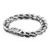Pulsera de acero de titanio personalizada para hombre, nueva moda, pulsera de acero inoxidable con encaje retro creativo coreano, joyería al por mayor