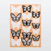 Pegatinas de Pared de Mariposas Sala de Estar Dormitorio Luz de Inducción de Mariposa Lámpara de Pared Estéreo 3D Atrezzo Decorativo Accesorios para el Hogar